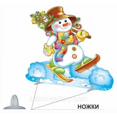 Новогодний декор для детского сада Снеговик