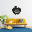 Меловая наклейка на стену интерьерная Яблуко