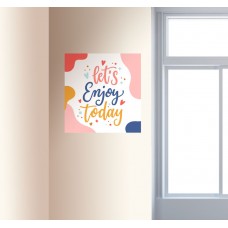 Вінілова наклейка в кабінет англійської мови: lets enjoy today