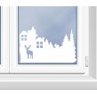 Святковий декор на вікна - наклейки зимові